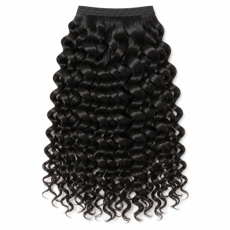Deep Wave single donor raw hair in 1B natural black