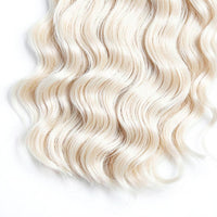 Loose Deep Wave single donor raw hair in 613 platinum blonde