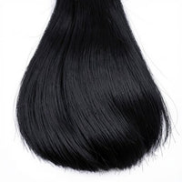 Straight single donor raw hair in 1B natural black