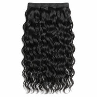 Water Wave single donor raw hair in 1B natural black