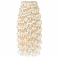 Water Wave single donor raw hair in 613 platinum blonde